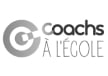 Logo de coachs à l'école en noir et blanc