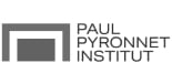 Logo de paul pyronnet institut en noir et blanc
