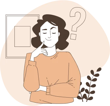 Illustration d'une jeune femme s'interrogeant